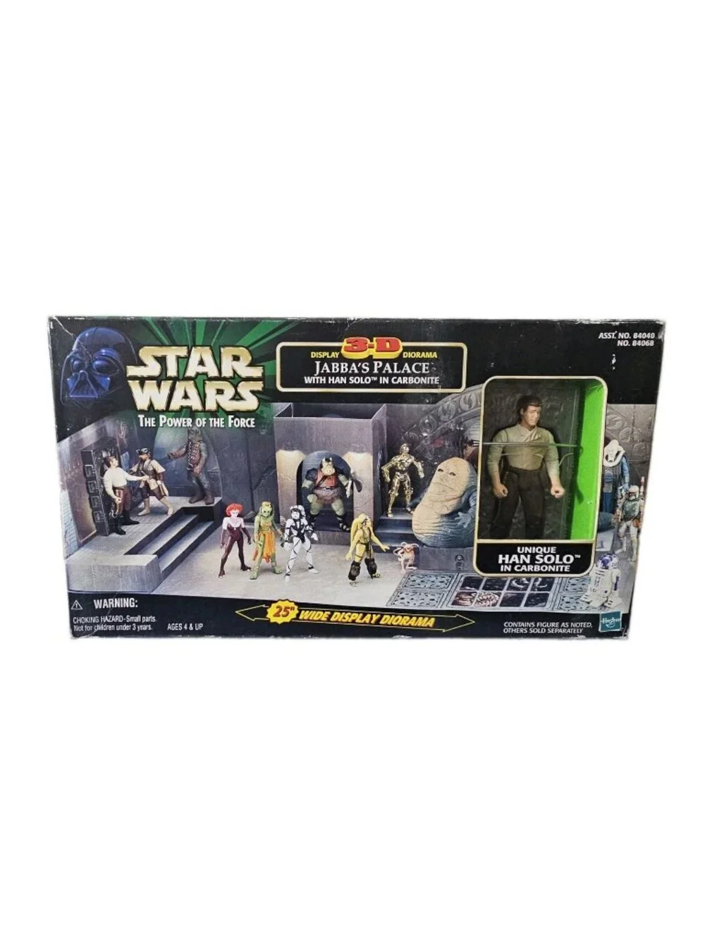 Star Wars Power of the Force 3-D Diorama Jabbas Palace with Han Solo Sealed 1998